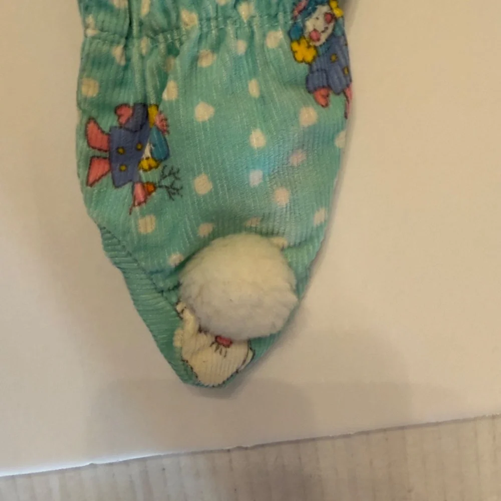 Vintage‎ Oshkosh B'Gosh Vestbak Footed Overalls Snowman Patterned Corduroy 6-9M
